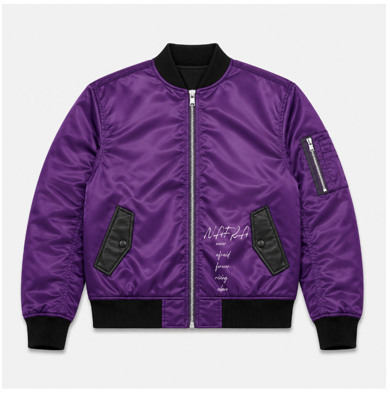 Purple NightReign Bomber Jacket