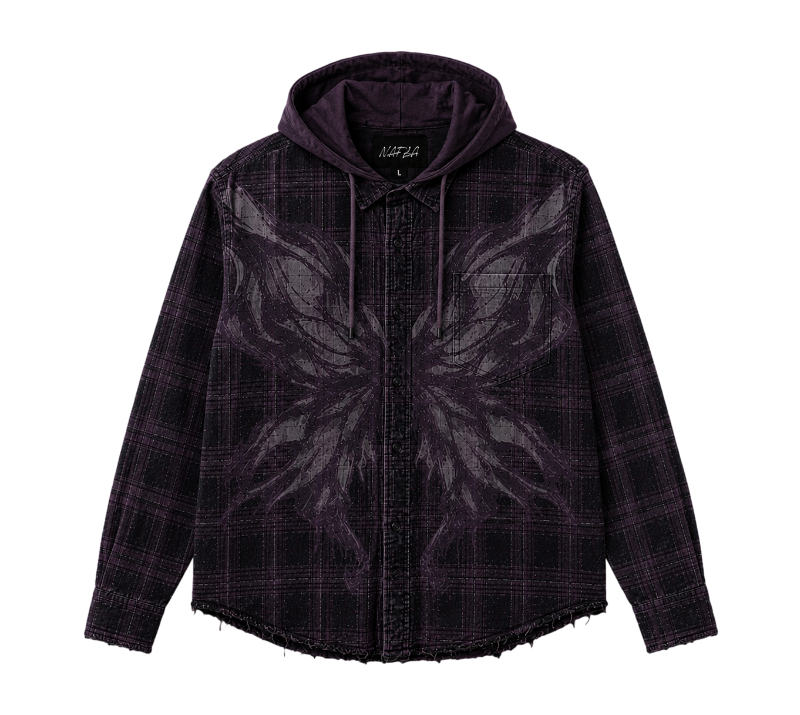 Phantom Wing Hooded Flannel